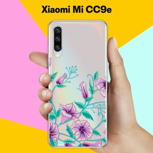 пластиковый чехол тропические цветы графика на xiaomi mi5 сяоми ми 5 Силиконовый чехол Фиолетовые цветы на Xiaomi Mi CC9e