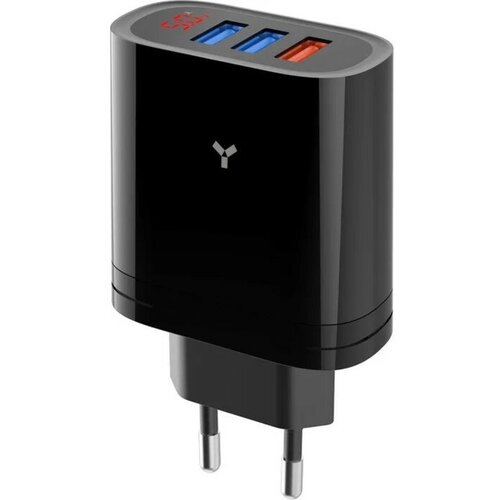 Зарядное устройство AccesStyle Topaz 30W3A 3xUSB Black