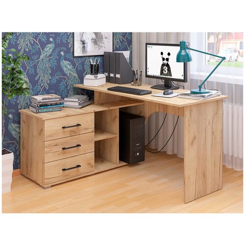 Стол компьютерный СК-62 Крафт золотой