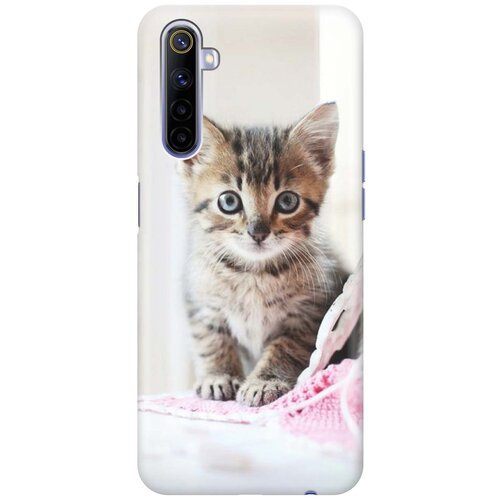 фото Cиликоновый чехол на realme 6 / рилми 6 с принтом "милый котенок" gosso