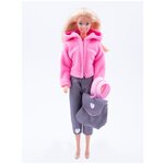 Набор для куклы 29 см: куртка, штаны и рюкзак - изображение