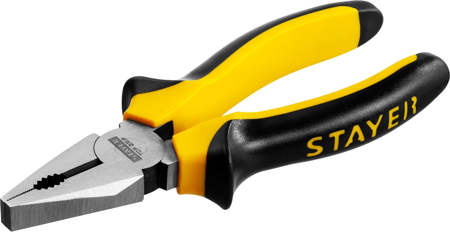 STAYER TOPGrip 160 мм комбинированные плоскогубцы (2205-1-16)