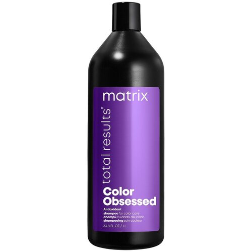 Шампунь для волос Matrix, Total Results Color Obsessed для окрашенных волос, 1000 мл профессиональный шампунь color obsessed для окрашенных волос