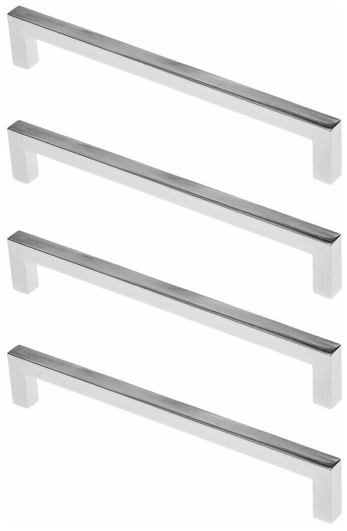 Ручка мебельная скоба 160 мм хром (комплект 4 шт.)
