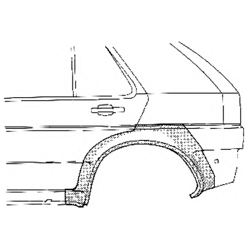 Арка крыла задн лев OPEL: ASTRA F 91-97 5дв VAN-WEZEL 3734147 | цена за 1 шт | минимальный заказ 1