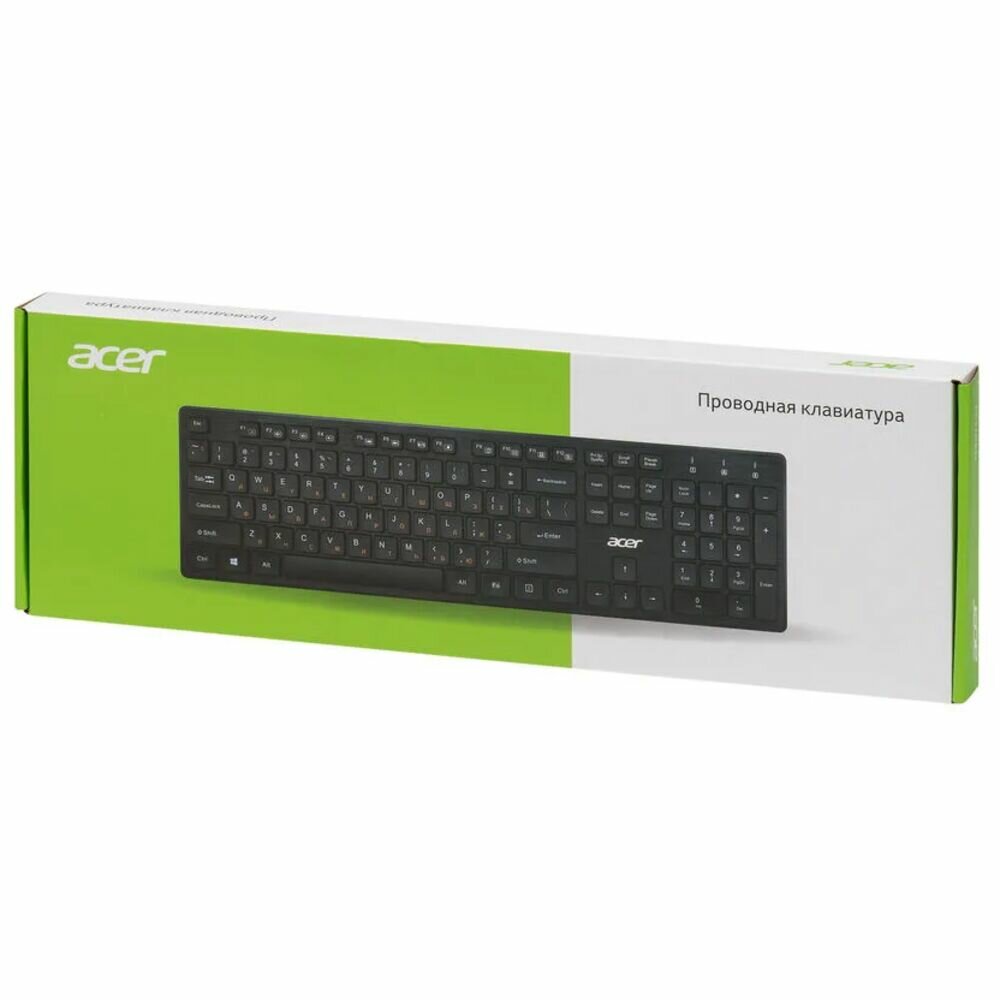 Клавиатура Acer OKW122 черный (zl.kbdee.00c) - фото №15