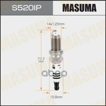 Свеча зажигания IRIDIUM+PLATINUM Masuma арт. S520IP