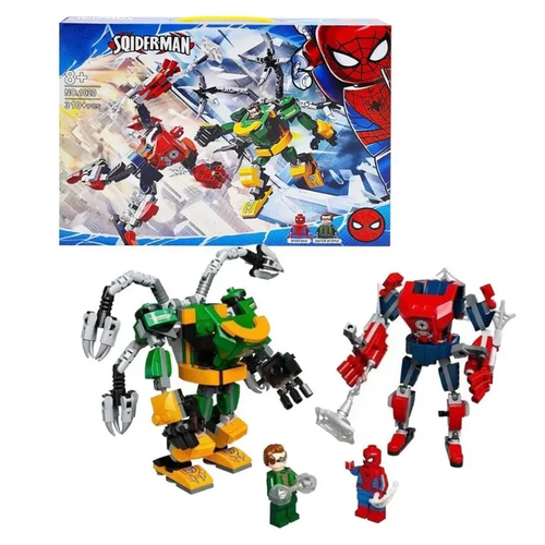 фото Конструктор битва роботов: человек-паук против доктора осьминога, 310 деталей toys