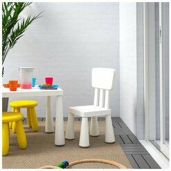 MAMMUT Детский стул для дома/улицы IKEA, белый (90386677)