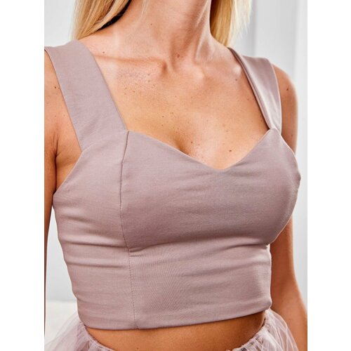 фото Топ ig.transformer топ-корсет, размер s, розовый, бежевый