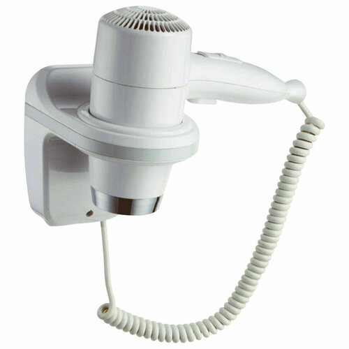 Фен для волос настенный KSITEX F-1800 W 1800 Вт пластикметалл 2 скорости белый 601805 523300₽