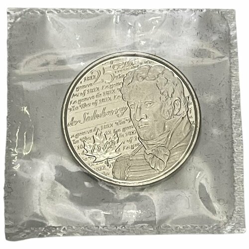 Канада 25 центов 2013 г. (Война 1812 года - Шарль де Салаберри) (Запайка)