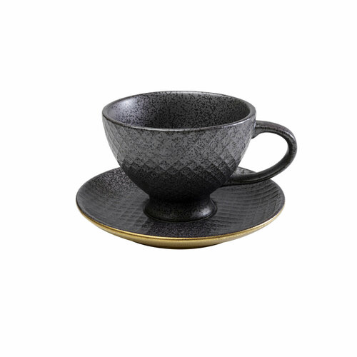 Пара кофейная Diva KARE Design коллекция Дива количество предметов 2 чашка 200 мл и блюдце 14810 Фарфор Серый графит 3210₽