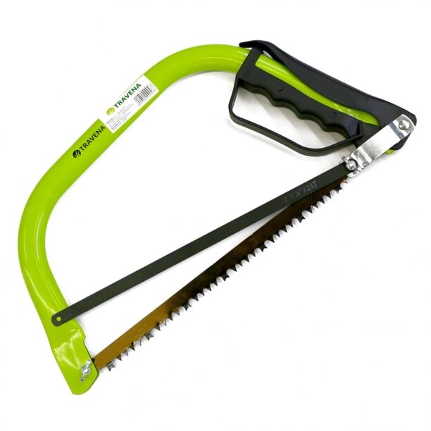 фото Ножовка садовая ручная TRAVENA лучковая 30 см 2 полотна