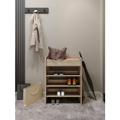 Обувница Алиеканте 60 сонома в прихожую 2990₽