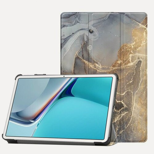 Изображение товара Чехол на Samsung Galaxy Tab A7 Lite, T225/T220 8.7", умный с магнитом, коричневый мрамор