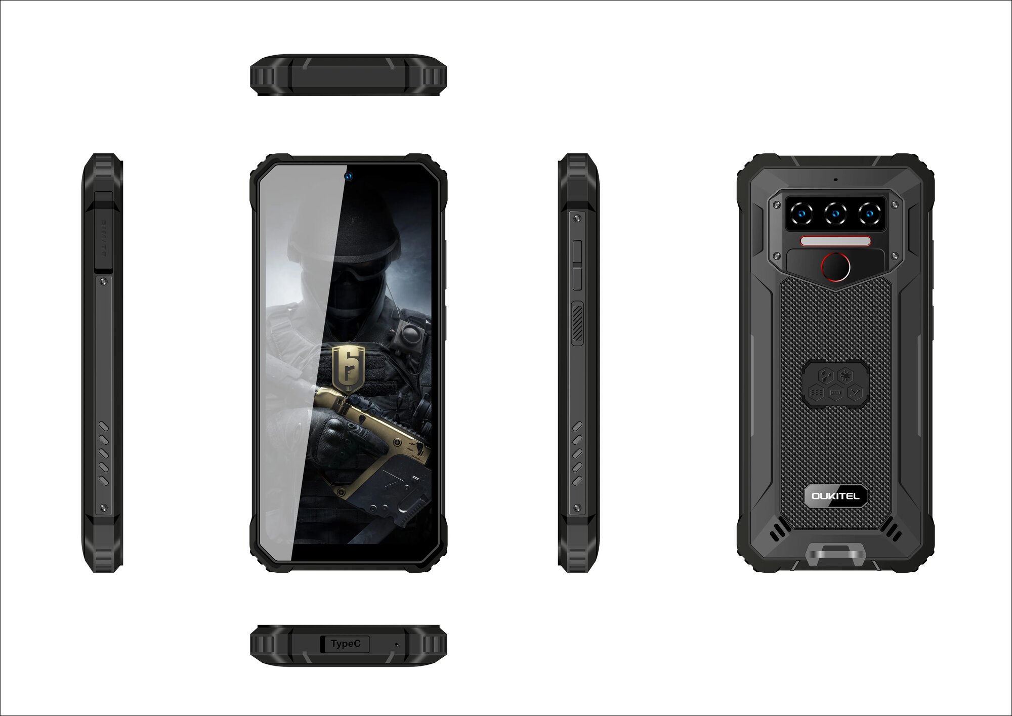 Oukitel WP23, 4/64ГБ, For Russia Area, Oukitel, WP23, Смартфон, Черный, 4ГБ, 64ГБ, russia, Новый, 01.04.2024