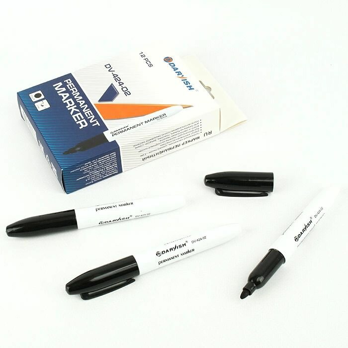 DARVISH Перманентный черный маркер 3 мм — фото 1