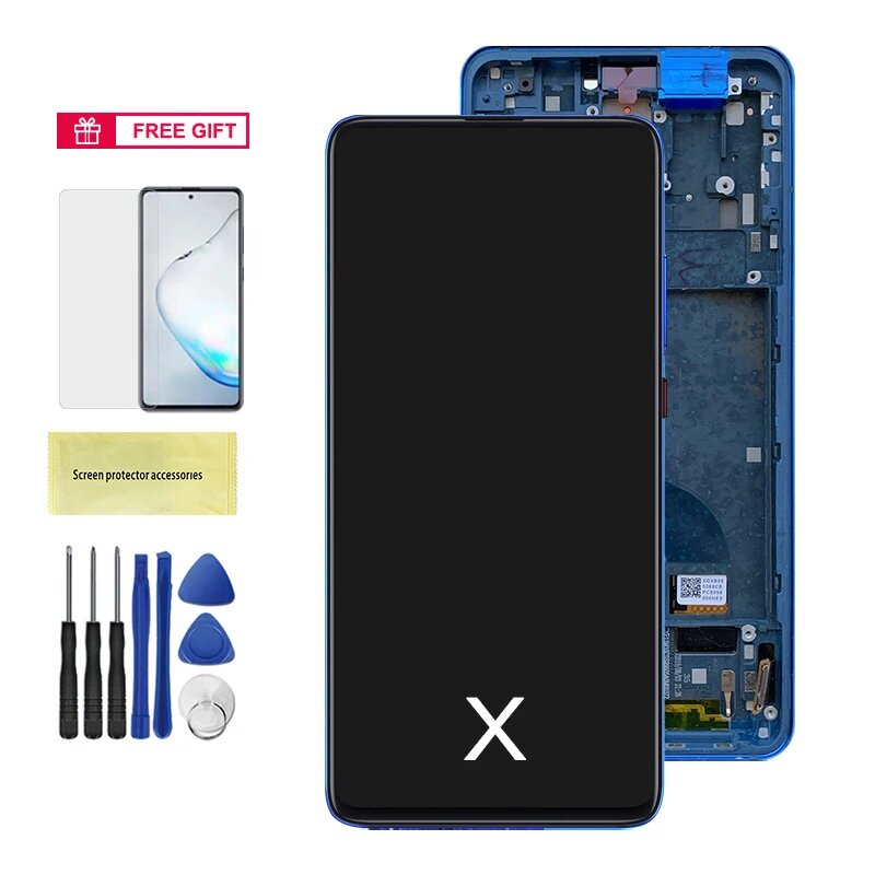Экран дисплея Super Amoled Mi 9T / Mi 9T Pro для Xiaomi Redmi K20 / K20 Pro, ЖК-дисплей, дигитайзер сенсорного экрана, детали в сборе, TFT BlueFrame