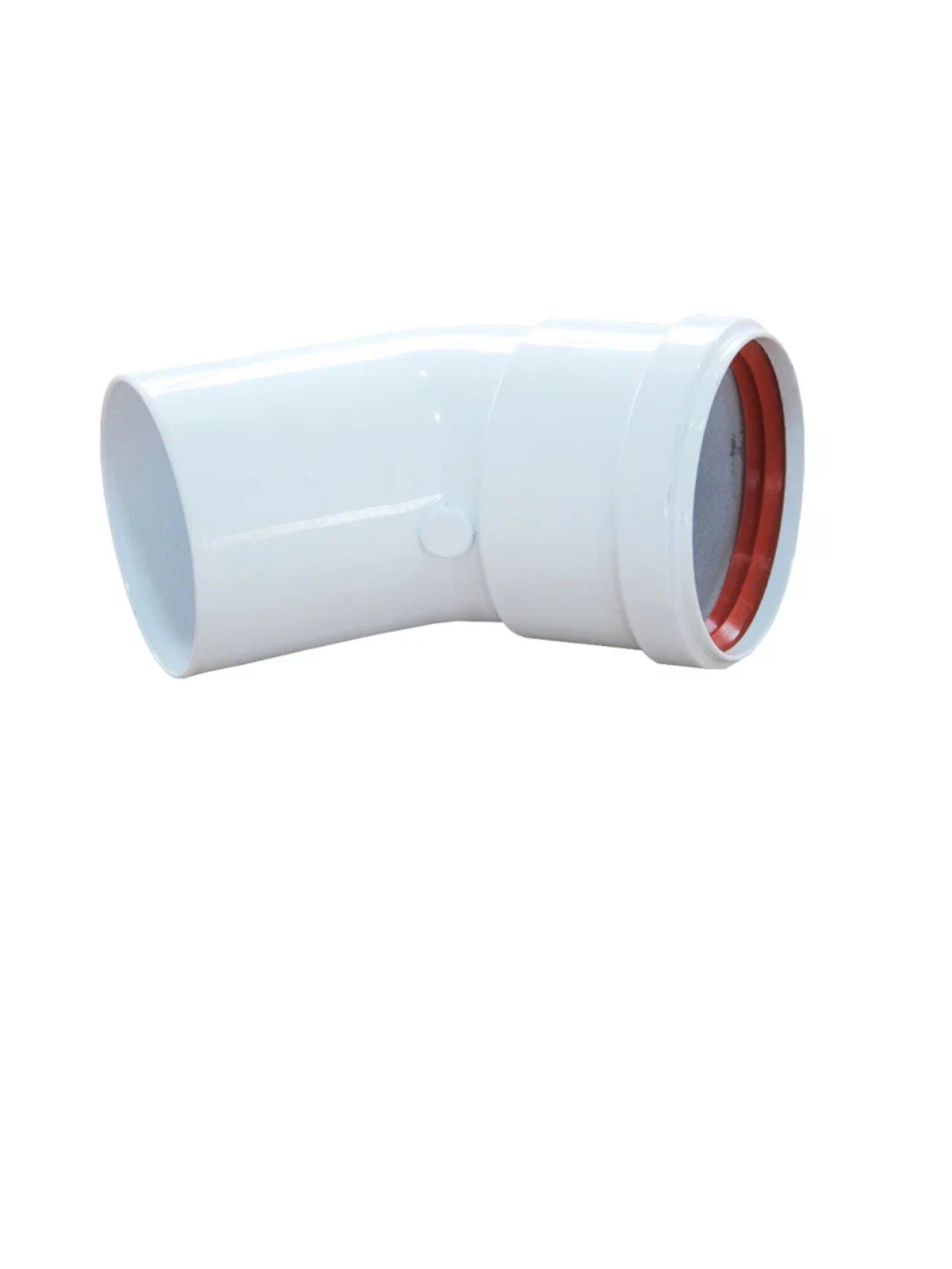 Отвод алюм. окраш. д80 угол 45 Krats Sibio применяется в монтажных работах по установке дымоходов газового оборудования — фото 1