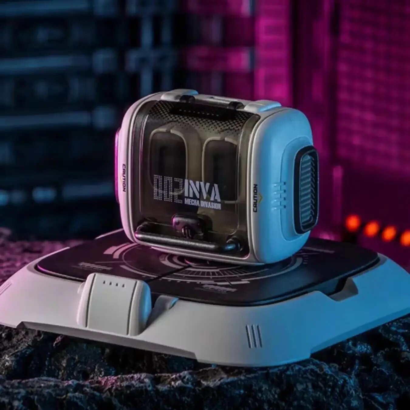 Беспроводные наушники Mecha Invasion INVA Q серого цвета