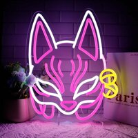 Неоновый светильник в виде лисы, Fox Mask