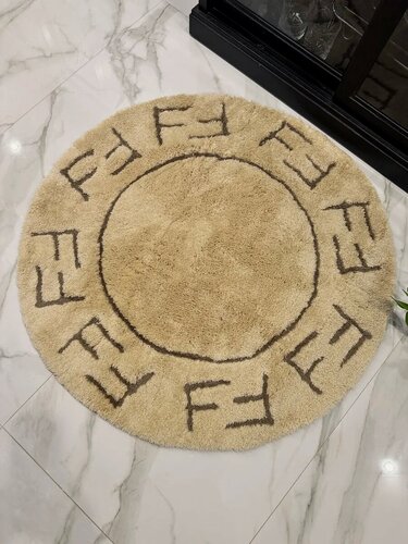 Изображение товара Коврик Natali's Carpets, для ванной и туалета, нескользящий, износостойкий круглый 80х80 см Турция