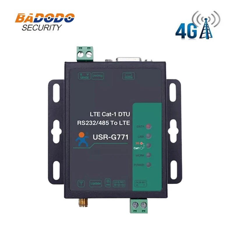 Последовательный порт RS232 RS485 в GSM 4G LTE Конвертер Модель USR-G771-E Поддержка устройств IoT MQTT HTTP, G771-E Without Plug — фото 1