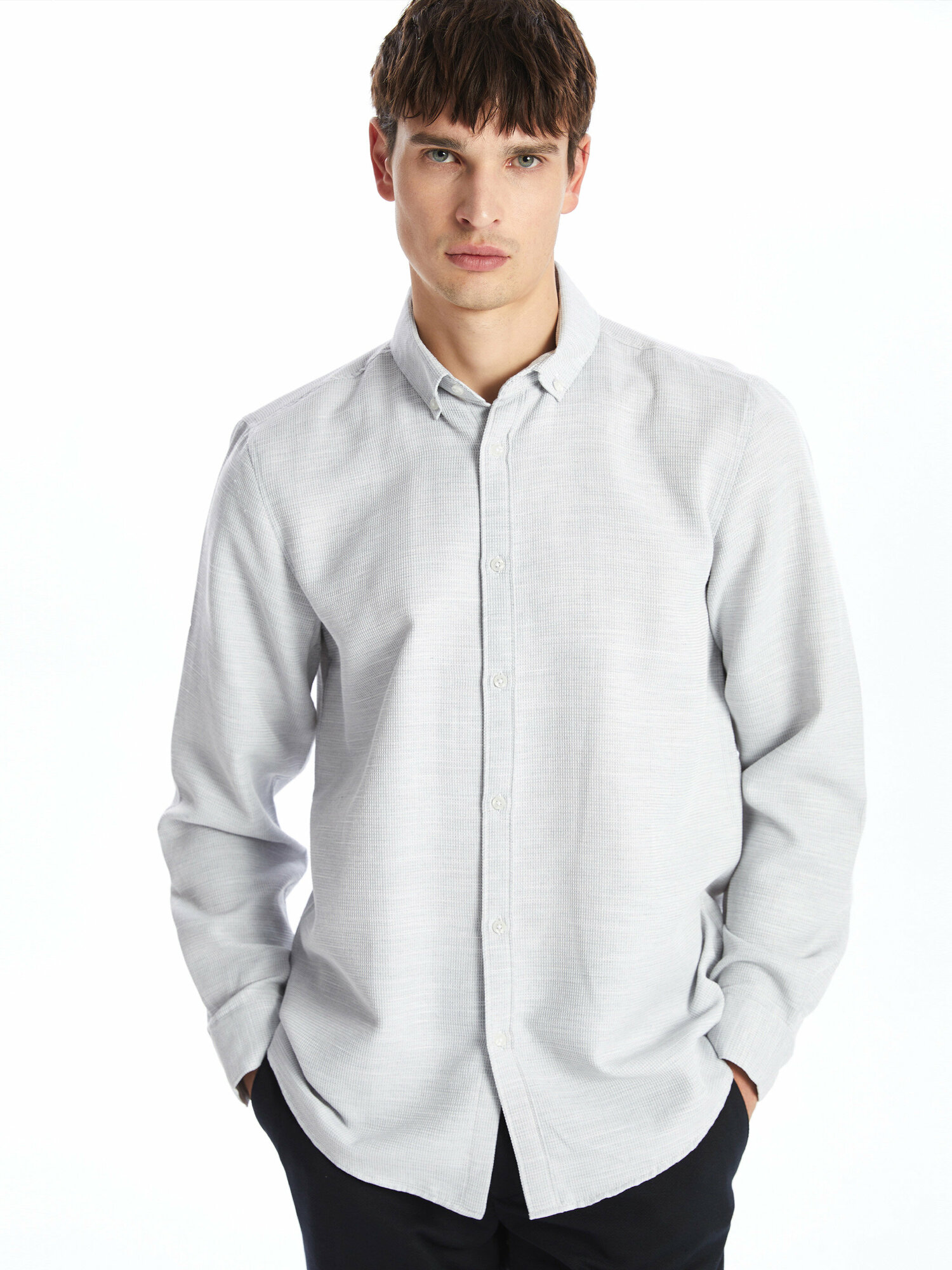 Рубашка LC Waikiki, размер M, grey