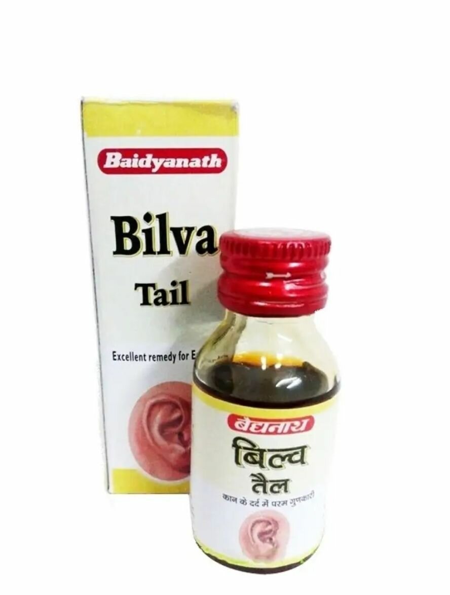 Комплект 2шт Масло Билва таил Bilva Tail Oil Baidyanath для ушей 25мл Индия