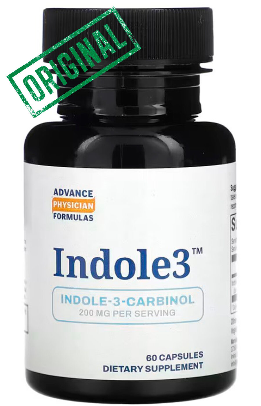Advance Physician Formulas, Indole-3-Carbinol, индол 3-карбинол, поддержка гормонального баланса, 200 мг, 60 капсул