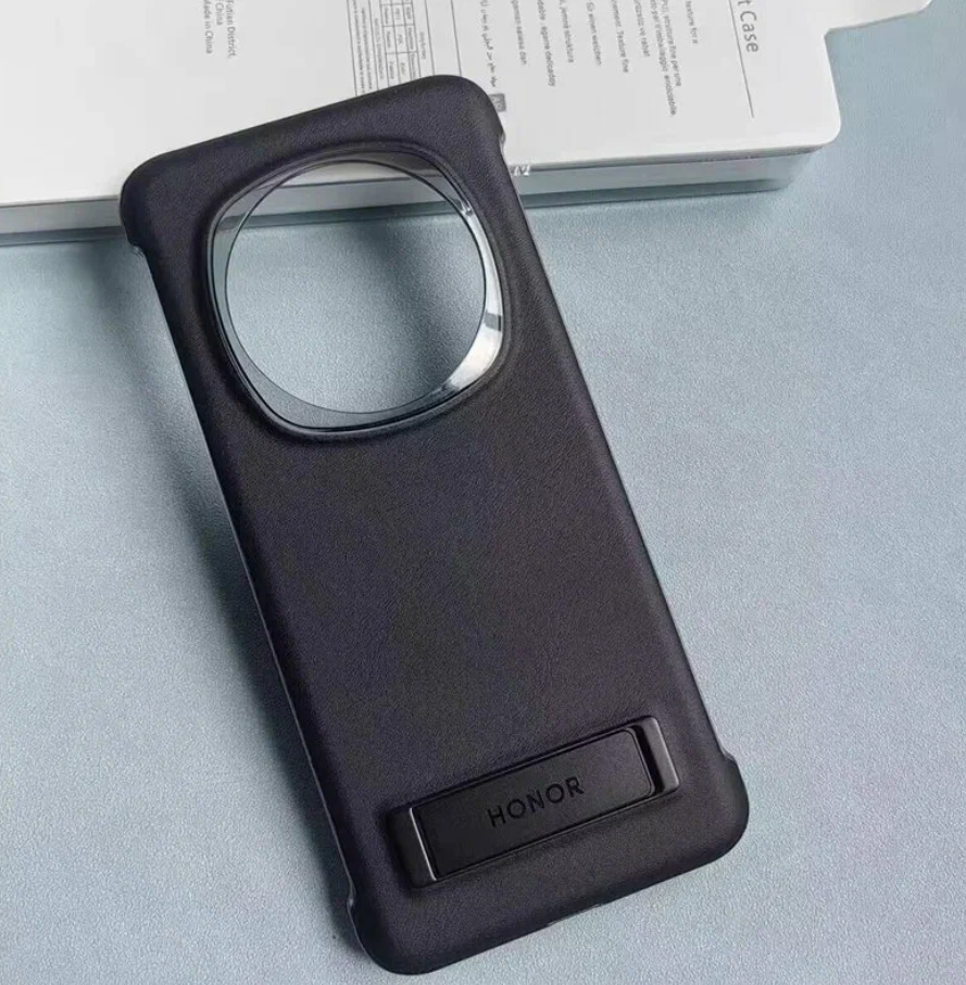 Чехол для смартфона Honor для Magic6 Pro PU Bracket Case Black — фото 1