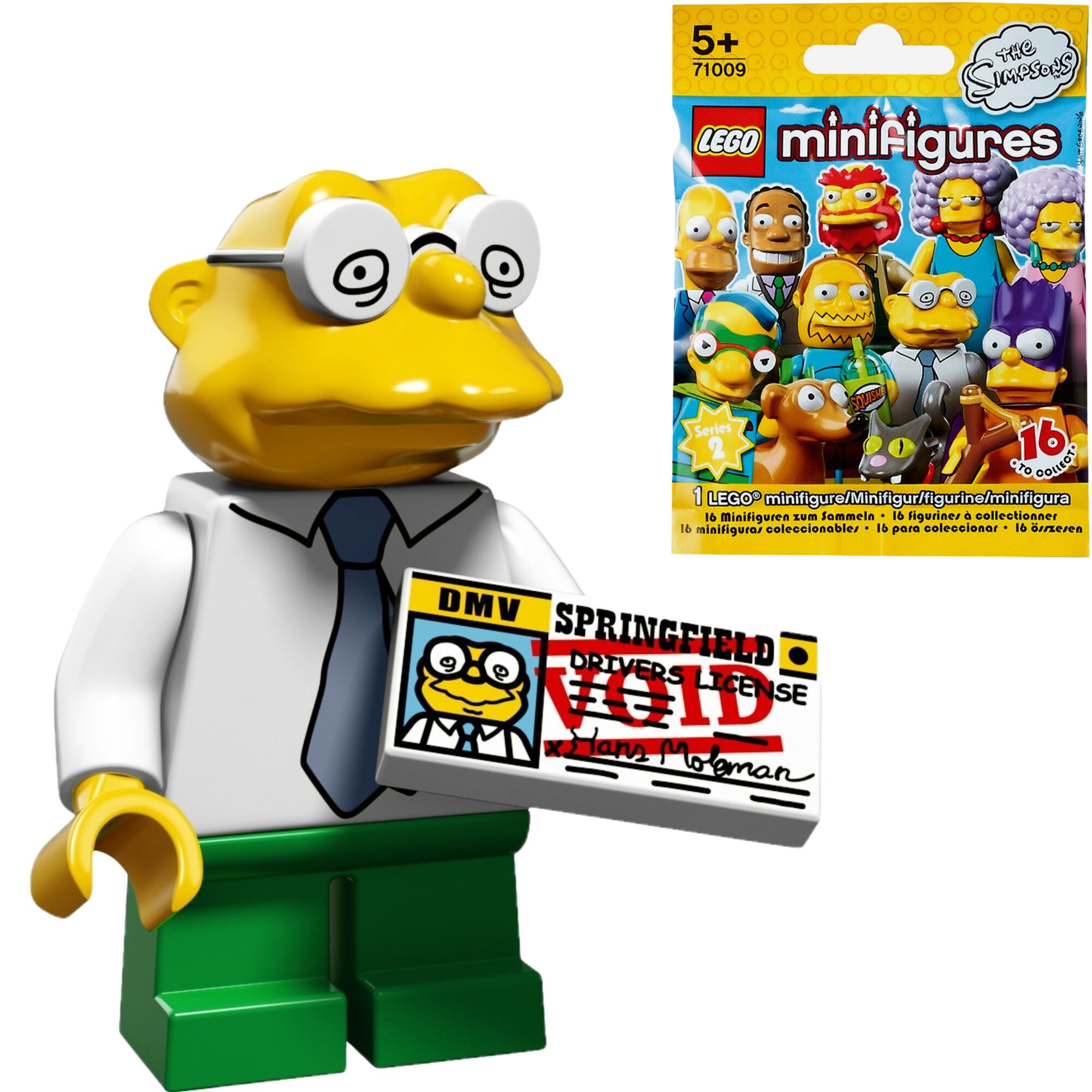 Минифигурки лего "Симпсоны - Ганс Молман" LEGO Simpson Minifigures 71009-10