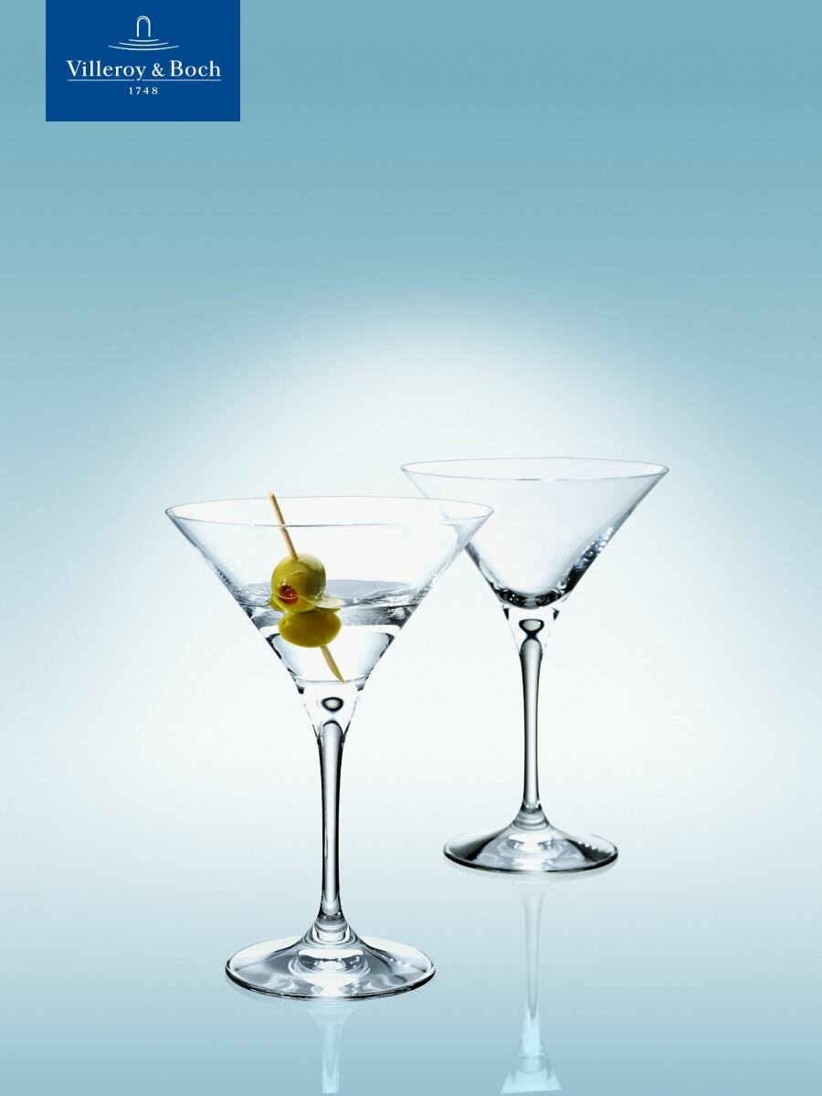 Набор бокалов для мартини 2 шт, 300 мл, Purismo Bar, Villeroy & Boch, Хрустальное стекло