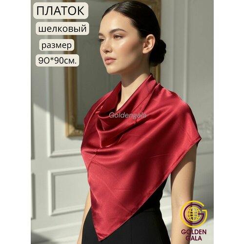 фото Платок golden gala базовая коллекция для женщин, бордовый
