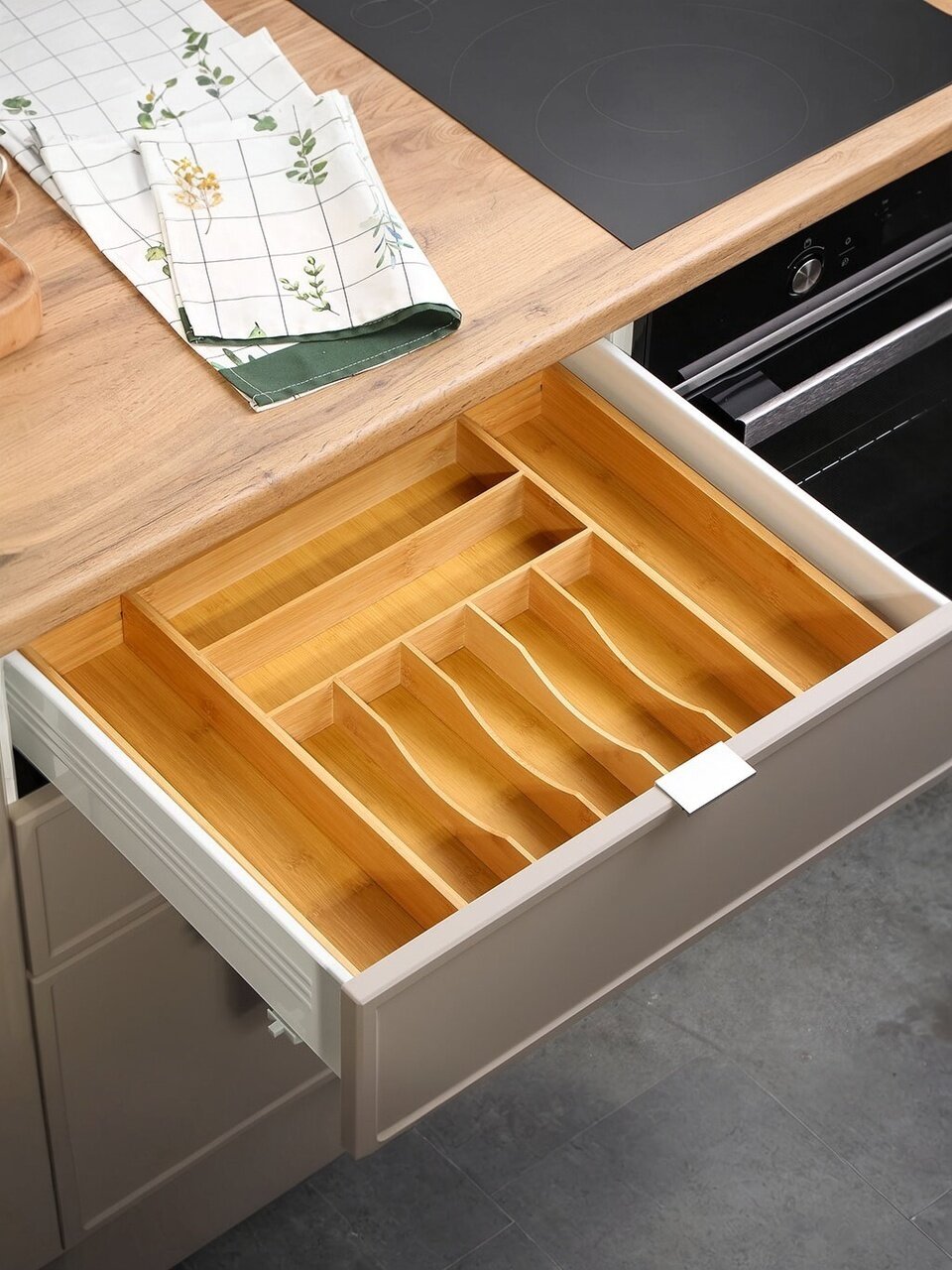 Подставка для столовых приборов бамбук прямоугольная 34.5х50.8х44.5х6.4 см CT08034B