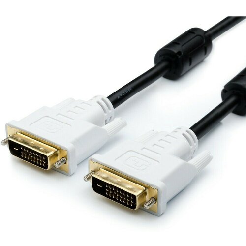 Кабель DVI - DVI, 3м, ATCOM (AT9148) кабель dvi dvi 3м aten 2l 7d03dd