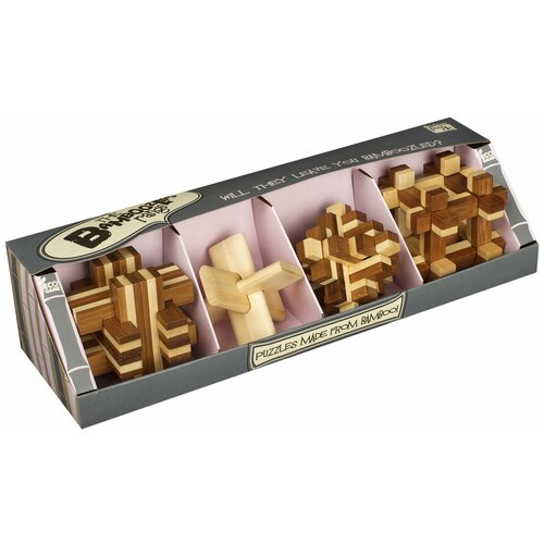 Купить Набор головоломок Professor Puzzle Bamboozlers - Set of 4 (BZ1060) 4 шт. коричневый