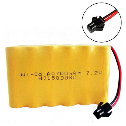 Аккумулятор NI-CD 7.2V 700MAH форма FLATPACK разъем SM аккумулятор ni cd 6v 700mah форма flatpack разъем sm