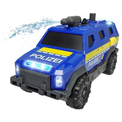 dickie toys полицейский внедорожник 18 см свет звук водяной насос арт 3713009 Полицейский автомобиль Dickie Toys полицейский (3713009) 1:32, 18 см, синий