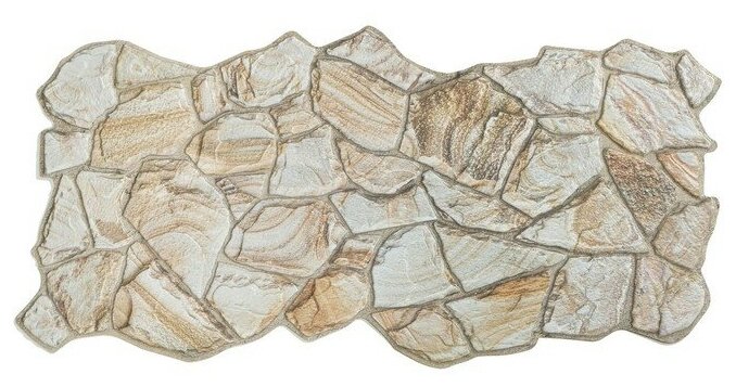 фото Панель ПВХ Камни, Песчаник медовый, 980х480мм.