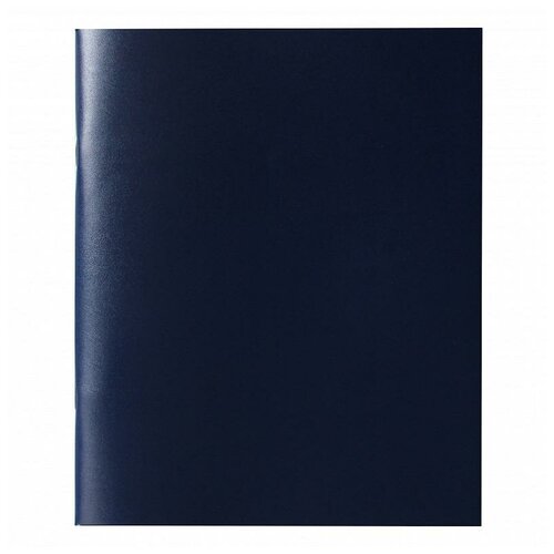 Тетрадь 96 листов в клетку, обложка бумвинил, блок офсет, синяя