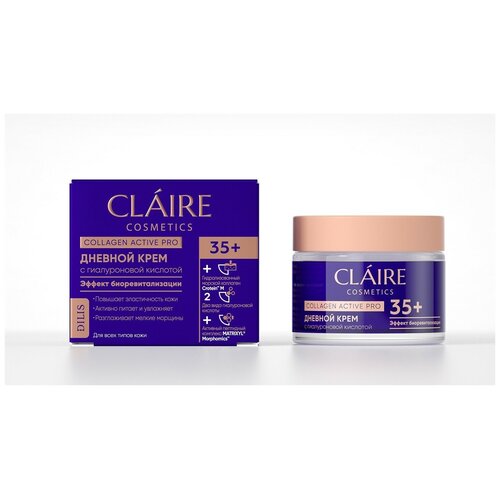 Крем для лица Claire Cosmetics Дневной крем 35+ Эффект биоревитализации