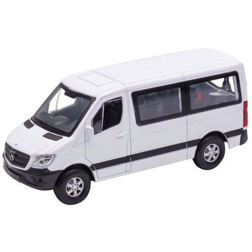 Микроавтобус Welly Mercedes-Benz Sprinter Traveliner, 43731 1:50, 12 см, белый ветровики vinguru для mercedes benz sprinter classic 2013 микроавтобус накладные скотч акрил 2 шт