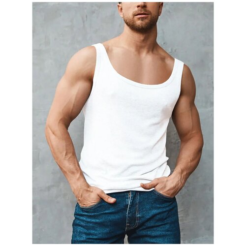 фото Майка omsa omb1312 размер 3xl/54, белый