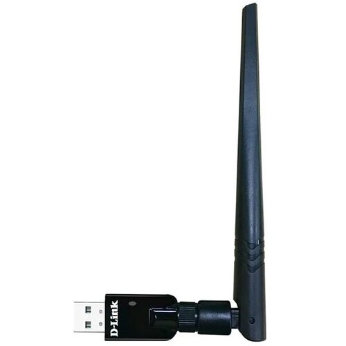 Wi-Fi адаптер D-link DWA-172/RU, черный wi fi адаптер d link dwa 182