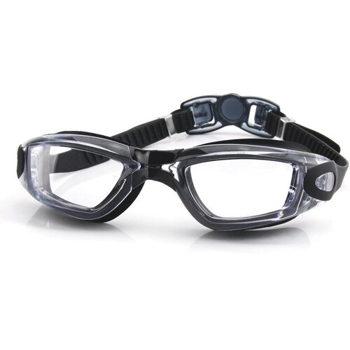 Очки для плавания с защитой от запотевания прозрачные водонепроницаемые с высокой четкостью для мужчин и женщин (Черные)
