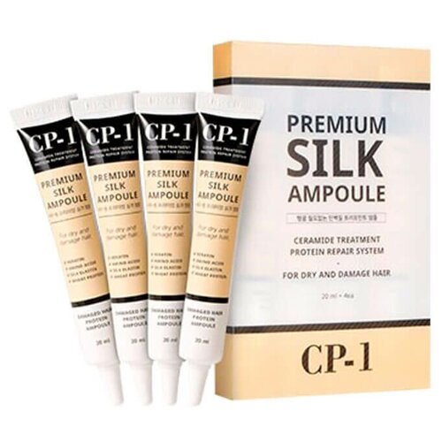 фото Esthetic house несмываемая сыворотка для волос с протеинами шёлка cp-1 premium silk ampoule, 20 мл, 4 шт.