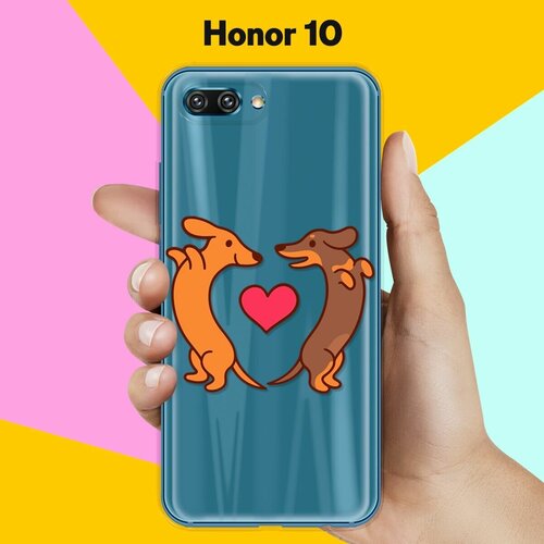 Силиконовый чехол Love Таксы на Honor 10 силиконовый чехол таксы на honor 8x