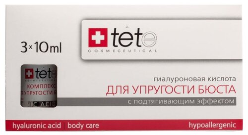 TETe Cosmeceutical Средство для тела гиалуроновая кислота для упругости бюста, 30 мл